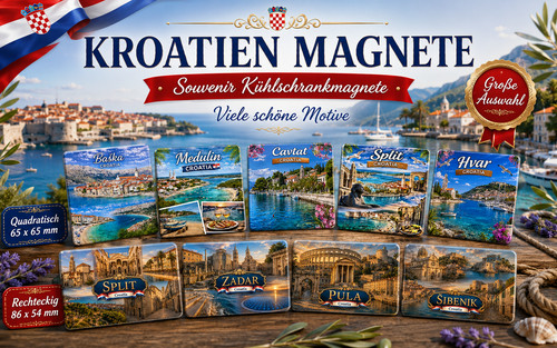 Kroatien magnete souvenir - kroatien,
