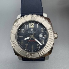 R.u. Braun Diver – Automatik – Datum mit Lupe – Edelstahl – blaues Zifferblatt