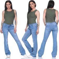Damen schlagjeans high - schlagjeans, waist
