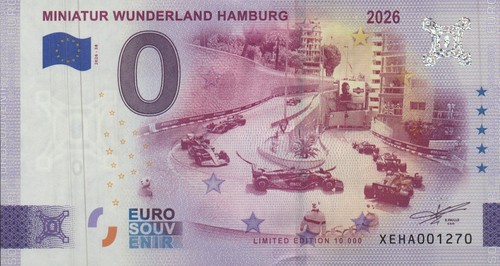 Euro schein miniatur - 0,