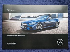 Mercedes SL R231 Preisliste Stand: 10.2016   SL 400 SL 500 SL 63 AMG 65 AMG