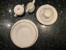 Kombiservice 12 Personen 66 tlg weiß mit Goldrand wie neu