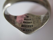 Ring NORGE 1940 Silber 830S