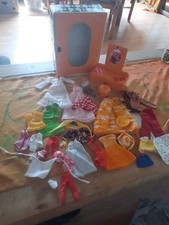 Barbie Petra Plasty Kleidung Vintage 70er Sammlung Schrank Frisier Kommode Möbel