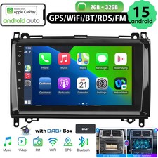 32G DAB+ Für Mercedes-Benz A/B Klasse 9" Android15 Autoradio GPS NAVI BT RDS KAM