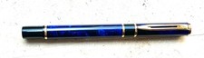 TOLLE GEBRAUCHTE! WATERMAN Laureat Füllhalter, blau marmoriert, M Feder
