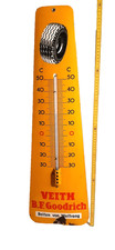 Altes Emaileschild Veith B-F- Goodrich Thermometer