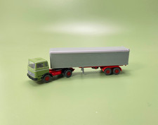 MB 1620 Koffer-Sattelzug  maigrün-rotes Chassis !!