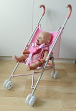 Puppen Buggy Kinderwagen Puppenwagen baby born klappbar Höhe 60 cm
