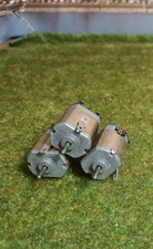 Modellbahn 3x Motor mit Doppelachse ( Dual shaft ) Fabrikat Bühler 06 80 19 12V