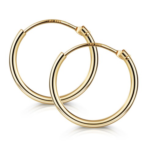 Creolen ohrringe echtgold 333 - echtgold,