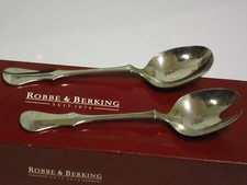 ROBBE & BERKING ALT KOPENHAGEN 925 STERLING SILBER BESTECK 2TL. SALAT BESTECK