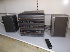 Plattenspieler mit Radio, Kassettenrecorder, Lautsprecher + FB