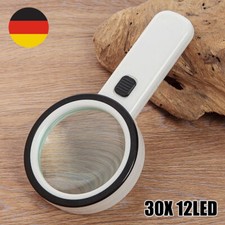 30X Große LED Handlupe mit