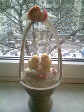 Osterkörbchen Keramik