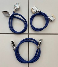 3x HIGH-END SCART-KABEL - 2x 1 METER + 1x 1,5 METER - DURCHMESSER 10mm