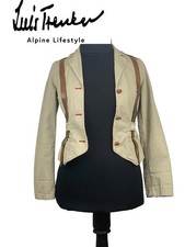 Luis Trenker Vanessa GAIA Blazer 36 Beige Unikat Lederdetails Vintage NEU. (1) 