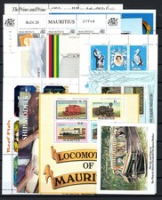 Mauritius Perle im Indischen Ozean: Blocksammlung Postfrisch.