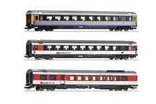 Roco H0 74021 EuroCity-Wagen-Set EC 7 "Hamburg–Chur" der SBB 1:87 - NEU + OVP