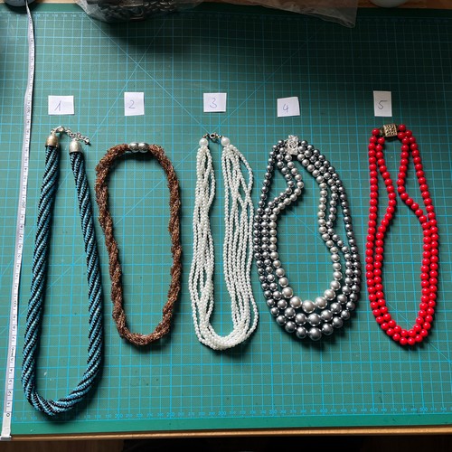 Kette halskette damen perlen - kette,