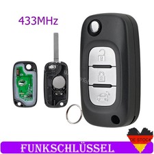 433MHz Klappschlüssel Funkschlüssel Ersatz PCF7961M Chip für Smart 453 2014+