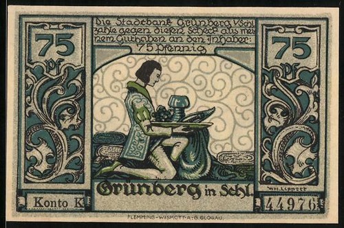 Notgeld grünberg schl 75 - schl.,,
