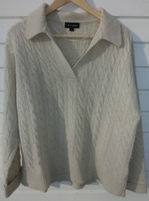 Damen Pullover M beige Franco