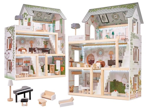 Holz puppenhaus lulilo floro - holz,