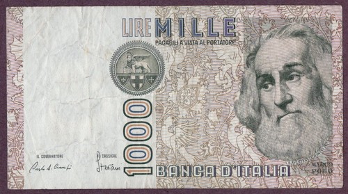 Italien 1000 lire banknote - italien,