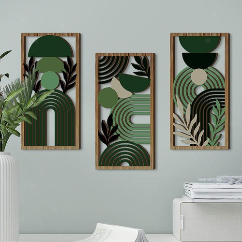 Geometrische holz wand - geometrische,