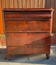 Biedermeier kommode mahagoni - kommode, 4