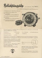 BUG II, Belichtungsuhr 1954