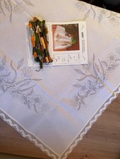 Tischddecke 85x 85 cm, weiß