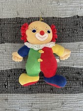 Vintage Stolle Spieluhr Clown gelb/grün/rot/blau ca 28 cm Guten Abend …..⭐️?