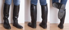 2960 schwarze reitstiefel gummistiefel gr 37