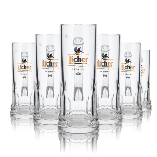 Licher bier glas 5l - 6x,