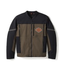 Harley-Davidson H-D Waterproof Textil Motorradjacke Gr. XL - Braun Schwarz