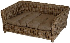 Hundekorb Hundebett Rattan mit
