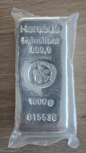 Heraeus silberbarren kg - 1,