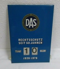 70er Kalender DAS Rechtsschutz Drehkalender 36x25 Werbekalender Werbung 70s