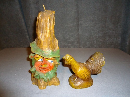 Wachsfigur kerze baumstamm - wachsfigur,