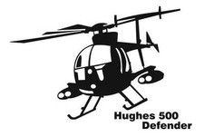 Hughes 500 Defender Aufkleber