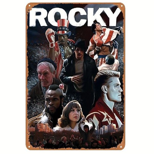 Blechschild rocky balboa boxen - rocky,