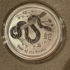 Australien 1 Dollar 2013 Silber 1 oz 999 Year of the Snake" Lunar II. BU
