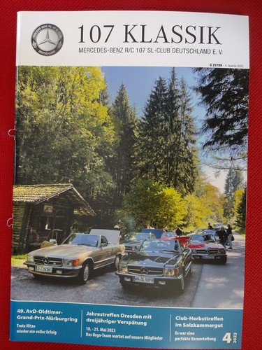 Mercedes 107 club zeitung - club,