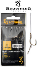 Browning Feeder Method Vorfachhaken mit Boilie-Nadel Mustad-Haken 8Stück