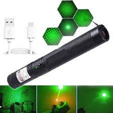 Starker grüner Laserpointer Outdoor-Lazer-Taschenlampe USB wiederaufladbar 5000M