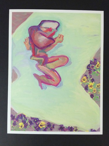 Maria lassnig einladungskarte - maria, lassnig,