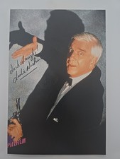 Leslie Nielsen Autogramm Original Signiert Autograph Signed Foto XXL 18x26 cm