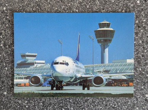 Postkarte lufthansa boeing 737 - lufthansa,
